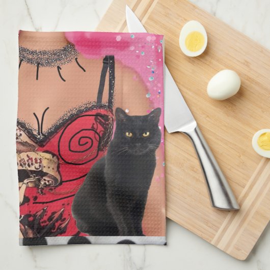 皿タオル私は2つの気分を持っている:ナマステまたは私は切る キッチンタオル (四つ折り)