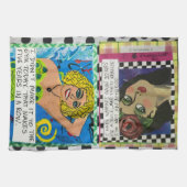 皿タオル キッチンタオル (横)