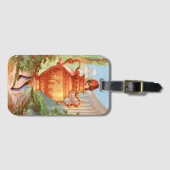 皿ダーリングゴールデンアンフォラゲッジタグ ラゲッジタグ (正面横)