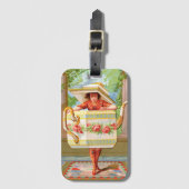 皿ダーリングティータイムラゲッジタグ ラゲッジタグ (正面縦)