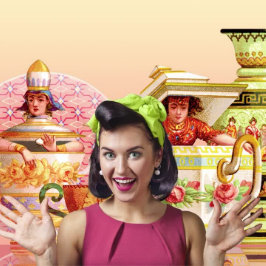 皿ダーリングドラゴンレディーミディアムエプロン エプロン