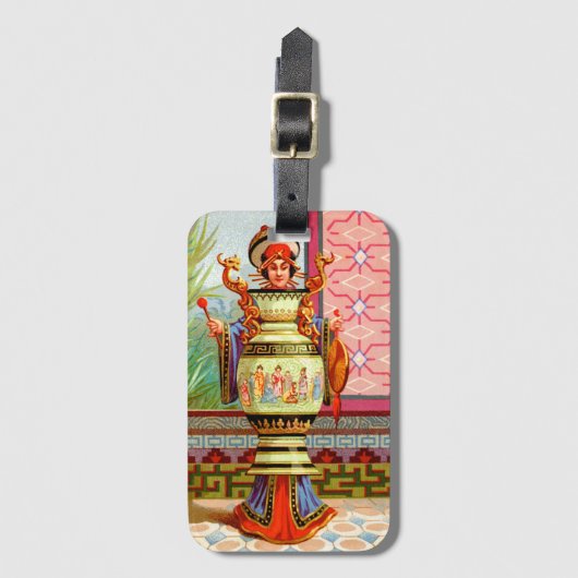 皿ダーリングドラゴンレディーラゲッジタグ ラゲッジタグ (正面縦)