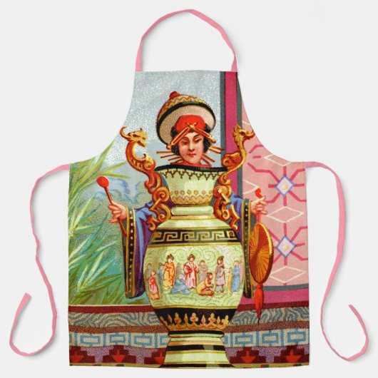 皿ダーリングドラゴンレディーラージエプロン エプロン (正面)