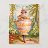 皿ダーリングハローシュガー葉書 ポストカード (正面)