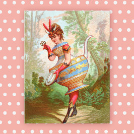 皿ダーリング陶器のクイーンポストカード ポストカード