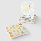 皿パターン ストーンコースター (横)