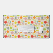 皿パターン デスクマット (キーボード&マウス)