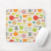 皿パターン マウスパッド (マウス)