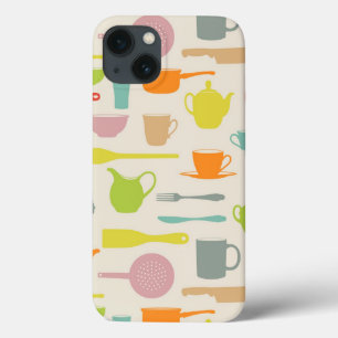 皿パターン iPhone 13ケース
