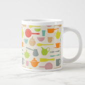 皿模様 ジャンボコーヒーマグカップ (右)