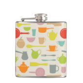 皿模様 フラスク (正面)