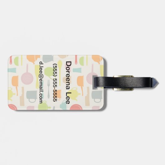 皿模様 ラゲッジタグ (裏面横)