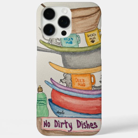 皿洗いやめました Case-Mate iPhoneケース (裏面)