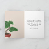 盆パーソナライズされた栽 カード (内部)