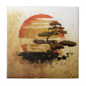 盆在 タイル (正面)