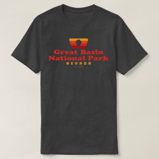 盆地国素晴らし公園レトロバッジアロードレー Tシャツ (デザイン正面)