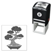 盆日本のに残った盆栽 セルフインキングスタンプ (インサイチュ)