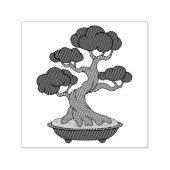 盆日本のに残った盆栽 セルフインキングスタンプ (デザイン)