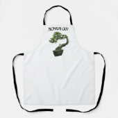 盆栽おもしろい好引用文 エプロン (正面)