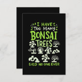 盆栽のことわざおもしろいの日本のグラフィックギフト サンキューカード (正面/裏面)