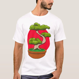 盆栽のデザイン Tシャツ