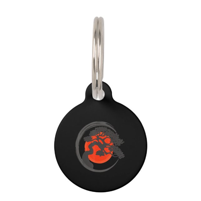 盆栽の円草書壇 ペット　ネームタグ (正面)