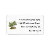 盆栽の写真3 ラベル (正面)