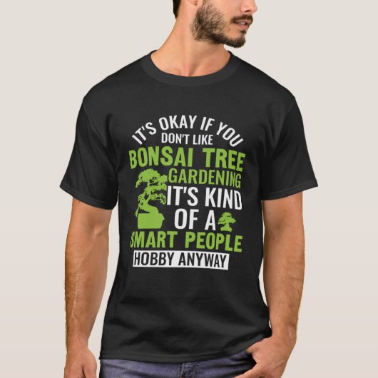 盆栽の剪定園芸盆栽 Tシャツ (正面)