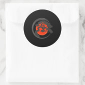 盆栽の和漢書群 ラウンドシール (バッグ)