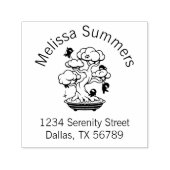 盆栽の小さな忍者のアーチのアドレス セルフインキングスタンプ (デザイン)