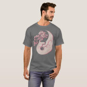 盆栽の日本の伝統陰陽禅ヨガ Tシャツ (正面フル)