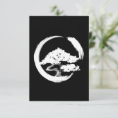 盆栽の書道の輪 サンキューカード (スタンド正面)