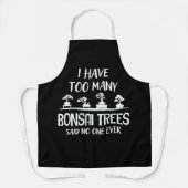 盆栽の木が多すぎて誰も言わなかった エプロン (正面)