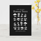 盆栽の木が多すぎて、誰もいないと言いました カード (黄色い花)