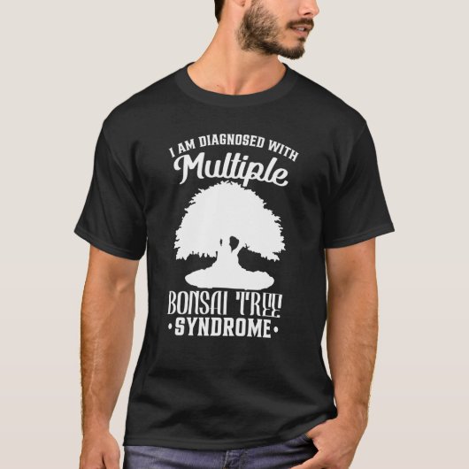 盆栽の木のユーモア Tシャツ (正面)