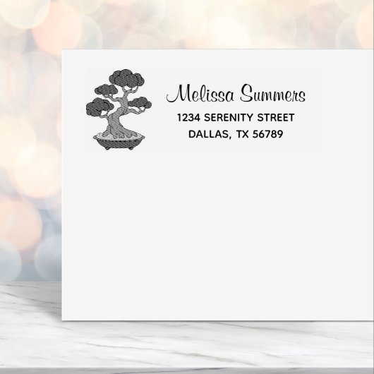 盆栽の木,エッチング セルフインキングスタンプ