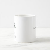盆栽の木 日本の墨絵アート オリジナルデザイン コーヒーマグカップ (中央)