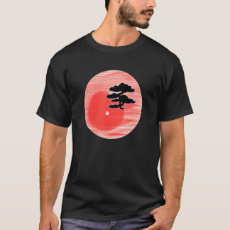 盆栽の木 日本の書道 禅ガーデン 美学 Tシャツ