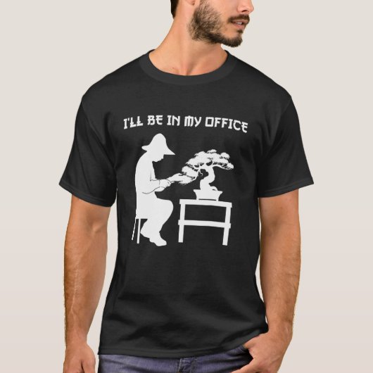 盆栽の木 日本庭園 Tシャツ (正面)
