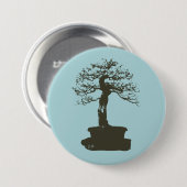 盆栽の木 缶バッジ (正面&裏面)