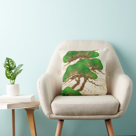 盆栽の枕日本語 クッション (椅子)