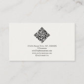 盆栽の植物植日本の物水彩色 名刺 (裏面)