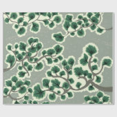 盆栽の模様 ラッピングペーパー (フラット)