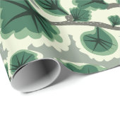 盆栽の模様 ラッピングペーパー (ロールコーナー)