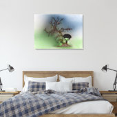 盆栽の男の子 キャンバスプリント (インサイチュ (寝室))