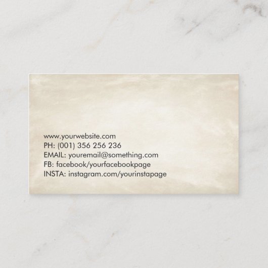 盆栽の禅スパイラル 名刺 (裏面)