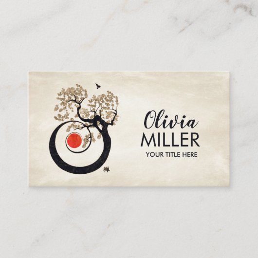 盆栽の禅スパイラル 名刺 (正面)