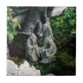 盆栽の置物 タイル (正面)