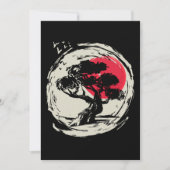 盆栽アート日本のサンセット 招待状 (正面)