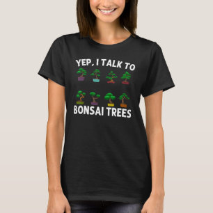 盆栽カッコいい樹男性へ女性植物レディ日本の Tシャツ